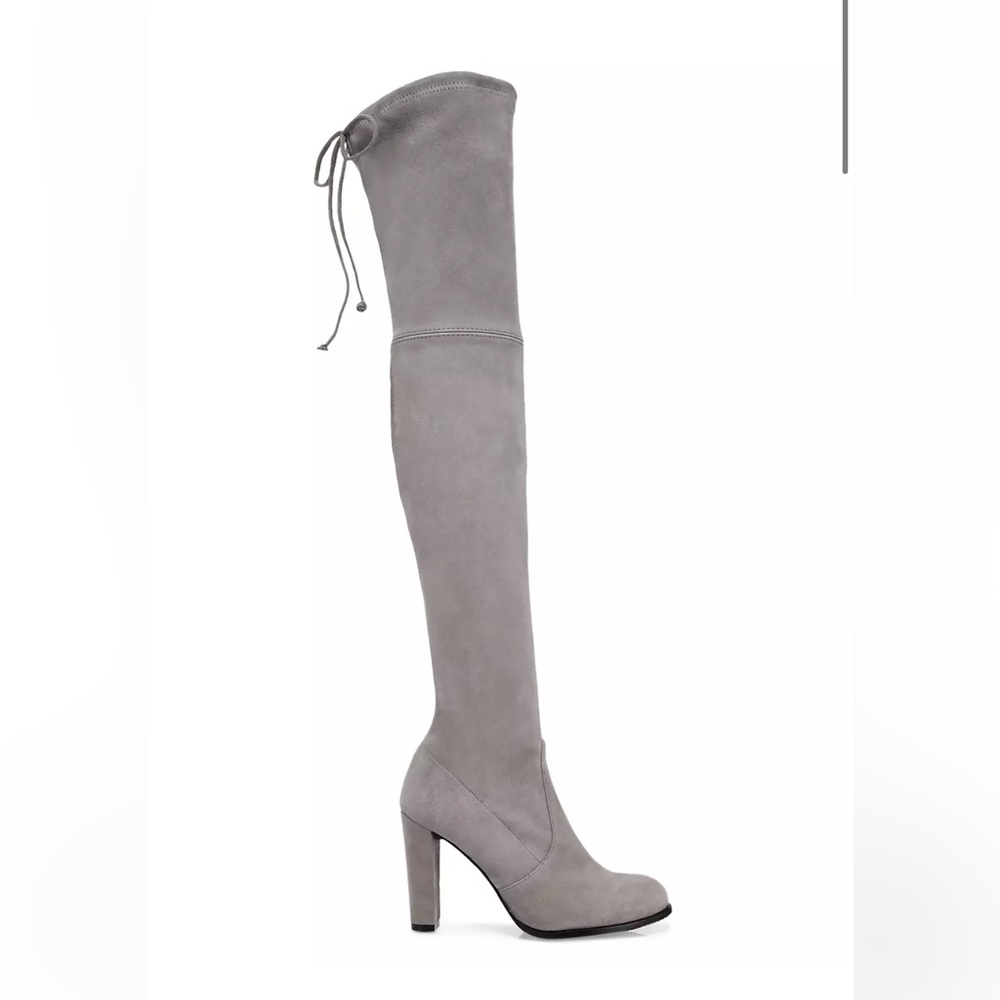 NEW Stuart Weizman Highland Boots Gray